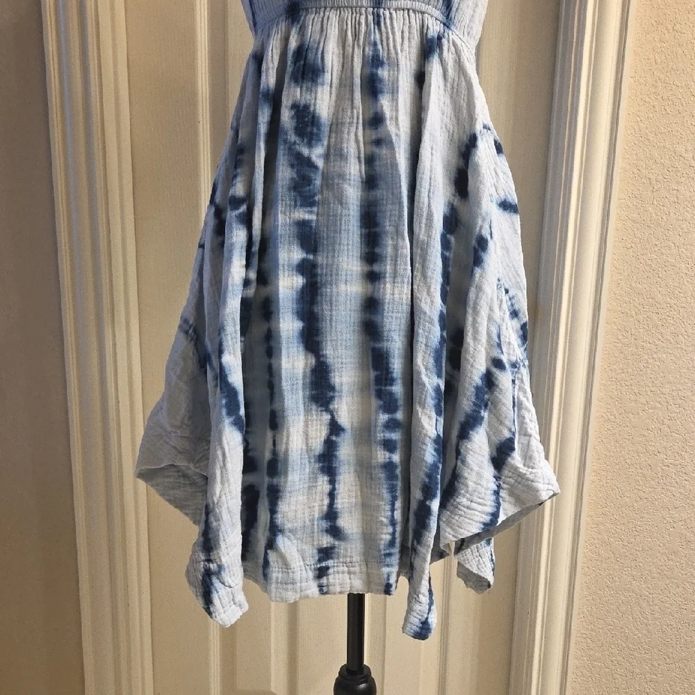 GAP Blue Tie-Dye Dress